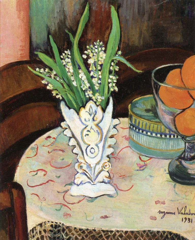 Bouquet of Lilly of the Valley in a Vase by Suzanne Valadon,A3(16x12")Poster