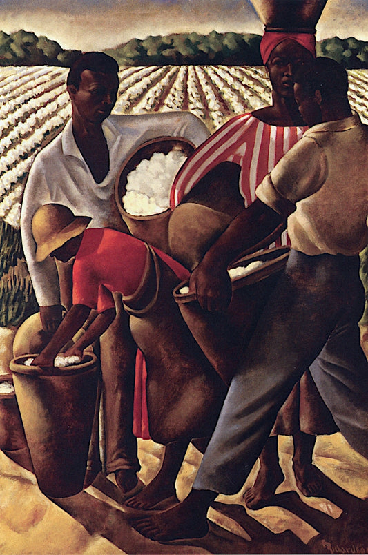 Employment of Negroes in Agriculture, vintage artwork by Earle Wilton Richardson, 12x8" (A4) Poster