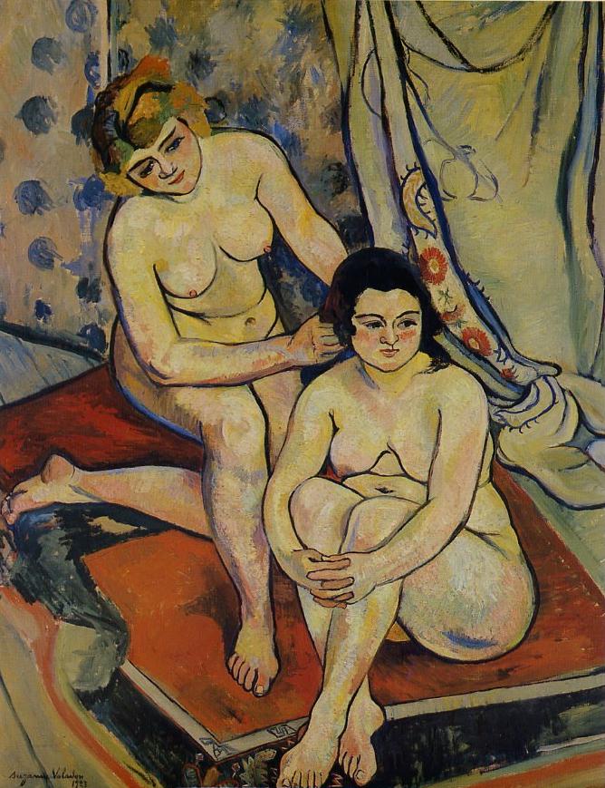 The Two Bathers, vintage artwork by Suzanne Valadon, 12x8" (A4) Poster