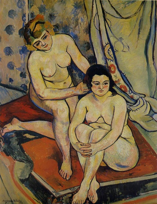 The Two Bathers, vintage artwork by Suzanne Valadon, 12x8" (A4) Poster