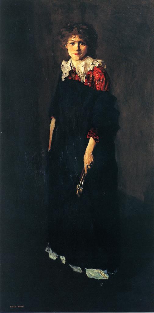 The Art Student, vintage artwork by Robert Henri, 12x8" (A4) Poster