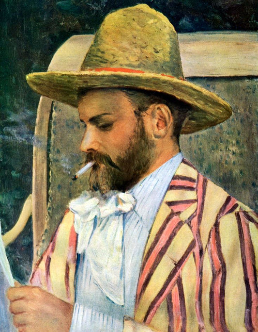 Portrait of Klas Fahraeus, vintage artwork by Karl Nordström, 12x8" (A4) Poster