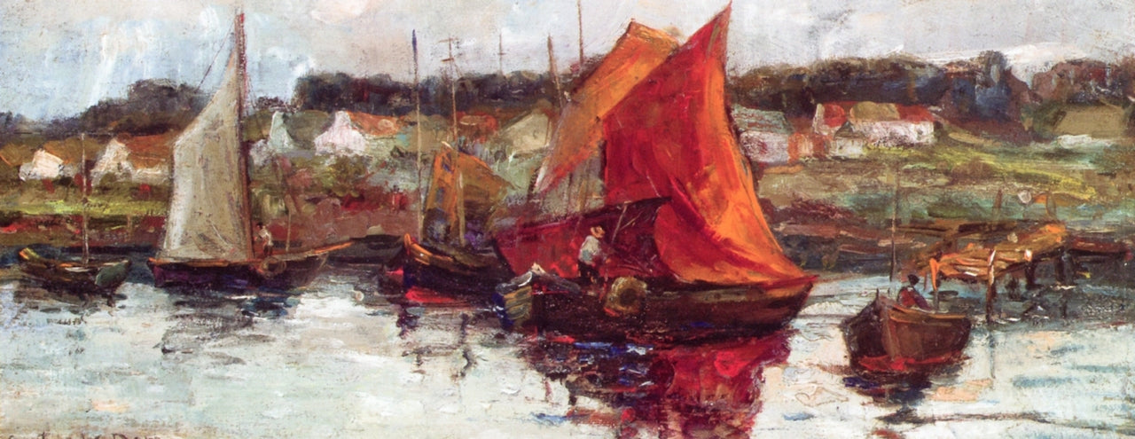 Ipswich, Fishing Boats by Arthur Wesley Dow,A3(16x12")Poster