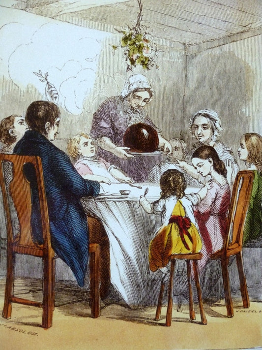 Presenting the Plum-Pudding, vintage artwork by John Absolon, A3 (16x12") Poster Print