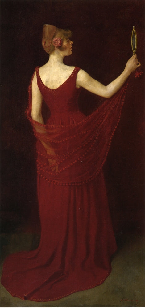 A Study in Red by William Turner Dannat,A3(16x12")Poster