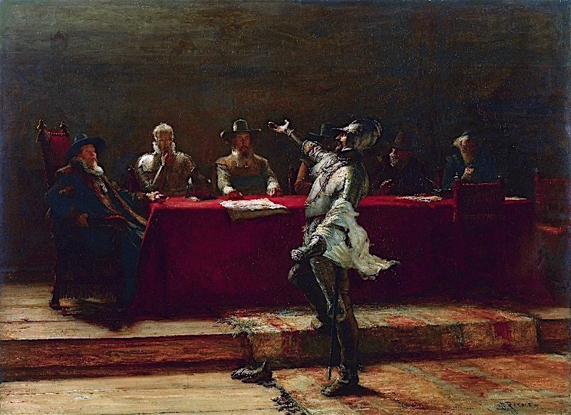 Terms to the Besieged, vintage artwork by John Pettie, RA, 12x8" (A4) Poster