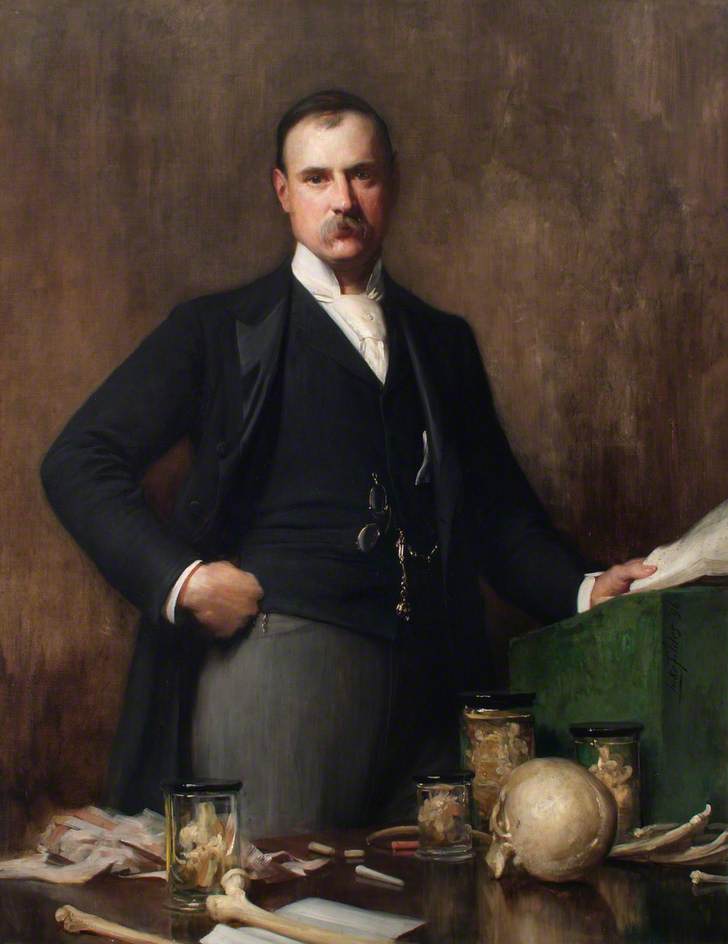 Sir Frederick Treves, vintage artwork by Sir Luke Fildes, 12x8" (A4) Poster