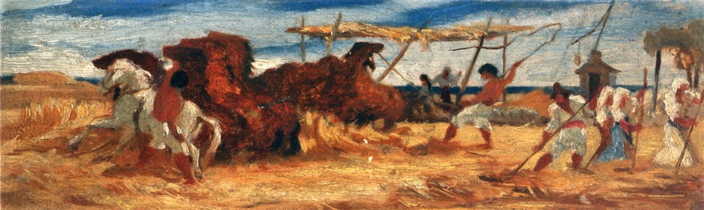 Study in the Campagna, vintage artwork by Georges Heming Mason, A3 (16x12") Poster Print
