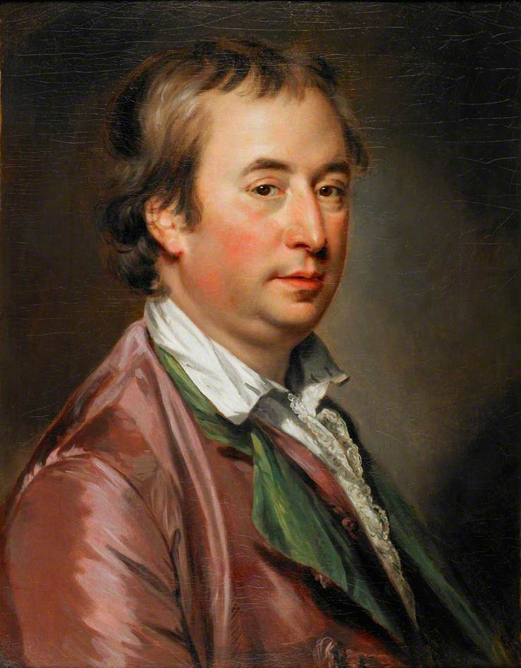 Sir William Chambers, Architect, vintage artwork by Francis Cotes, R.A., 12x8" (A4) Poster
