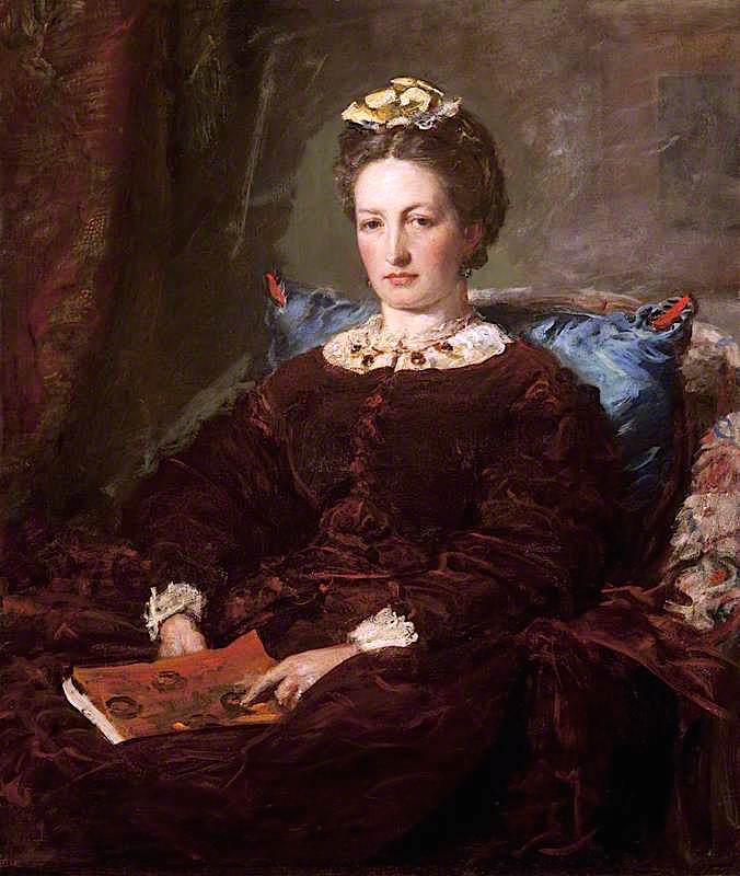 Effie Millais, nee Gray, vintage artwork by Sir John Everett Millais, 12x8" (A4) Poster