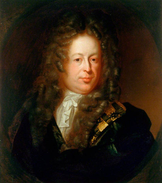 John Lowther, 1st Viscount Lonsdale (1655–1700), First Lord of the Treasury and Lord Privy Seal, vintage artwork by Hyacinthe Rigaud, 12x8" (A4) Poster