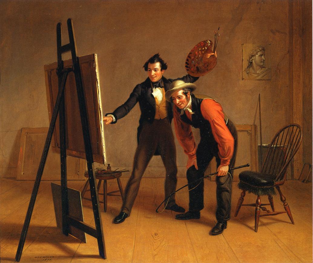 The Painter's Triuimph, vintage artwork by William Sidney Mount, A3 (16x12") Poster Print