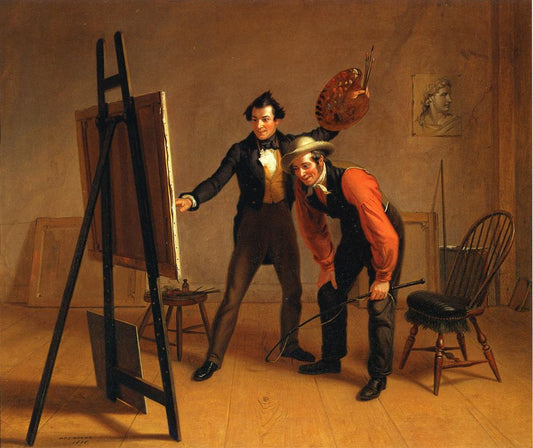 The Painter's Triuimph, vintage artwork by William Sidney Mount, A3 (16x12") Poster Print