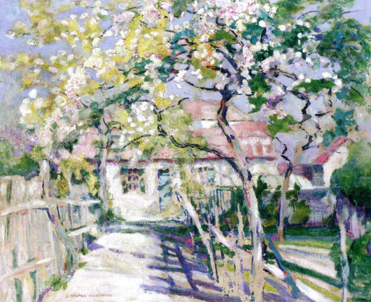 Apple Trees, La Sauvetat, vintage artwork by Victor Charreton, 12x8" (A4) Poster