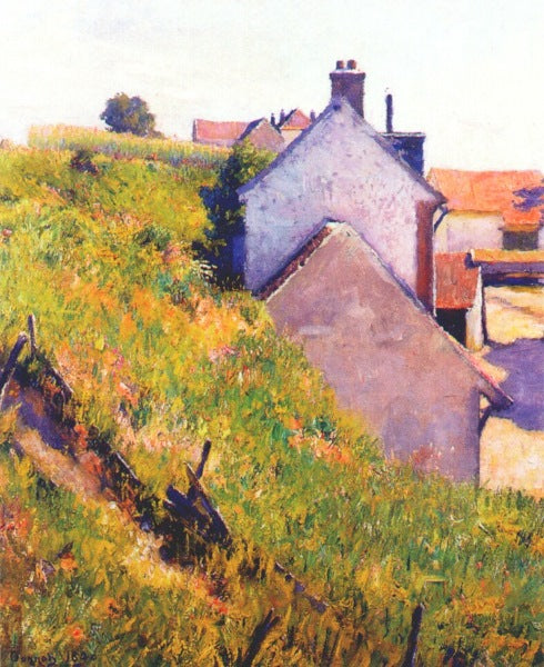 A Sunlite Hillside by Robert Vonnoh,A3(16x12")Poster