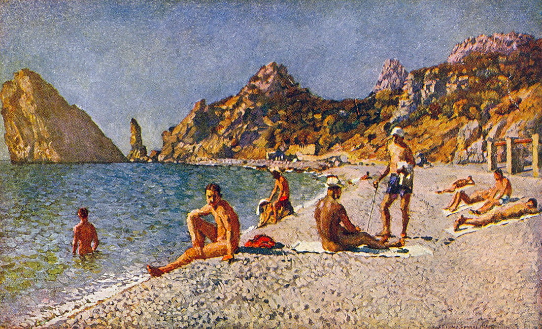 Beach in Simeiz by Ilya Mashkov,16x12(A3) Poster