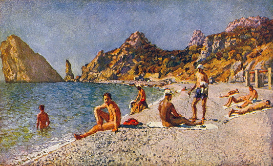 Beach in Simeiz by Ilya Mashkov,16x12(A3) Poster