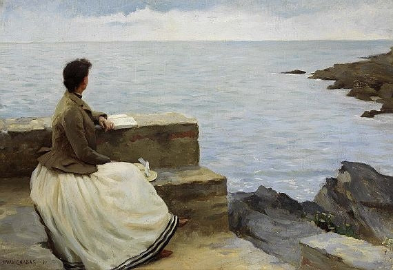 Woman by the Sea by Paul emile Chabas,A3(16x12")Poster