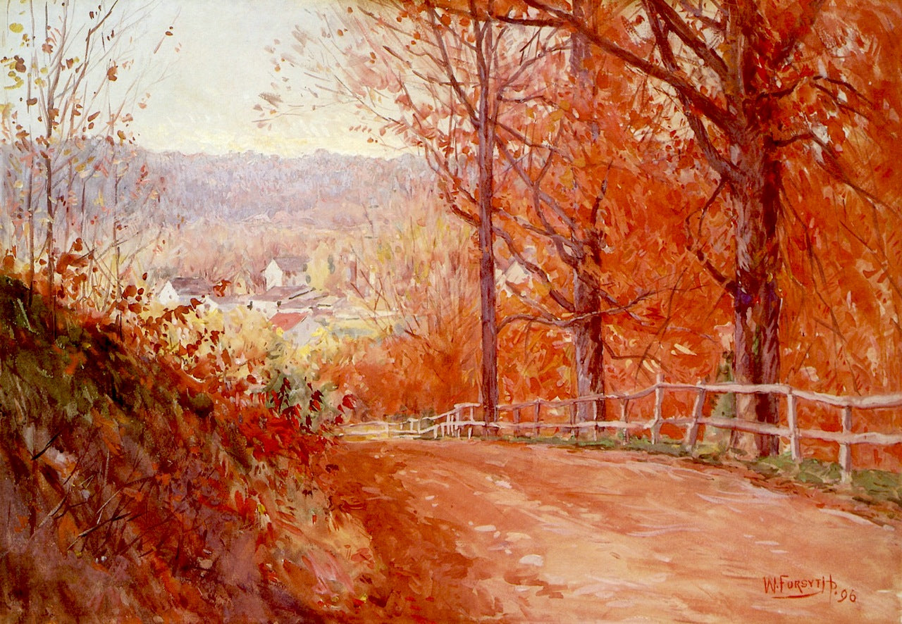 Road in Autumn by William Forsyth,A3(16x12")Poster