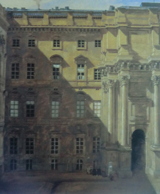 Corner in the Eosander Courtyard of the Berlin Palace, vintage artwork by Eduard Gaertner, A3 (16x12") Poster Print