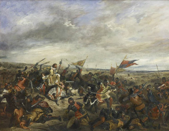 Battle of Poitiers 19 September 1356 by Eugène Delacroix – Period Prints