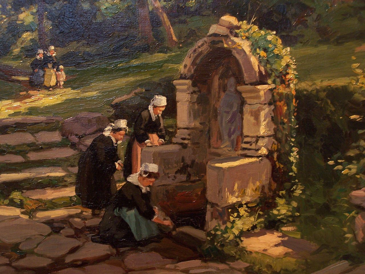 Fontaine Sainte-Barbe by Henri Alphonse Barnoin,16x12(A3) Poster