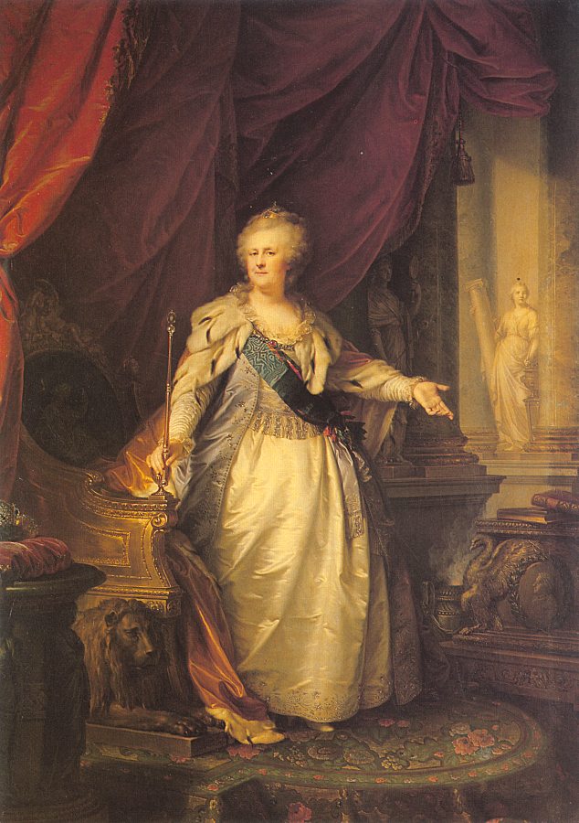 Catherine II, vintage artwork by Johann Baptist Lampi the Elder, 12x8" (A4) Poster