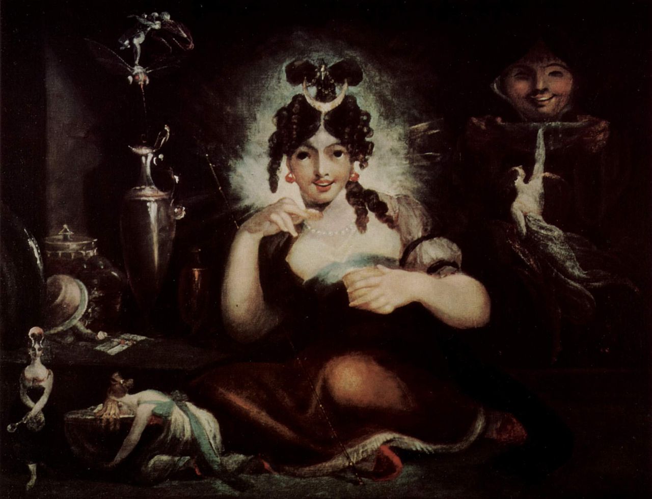 Fairy Mab, vintage artwork by Johann Heinrich Füseli, 12x8" (A4) Poster