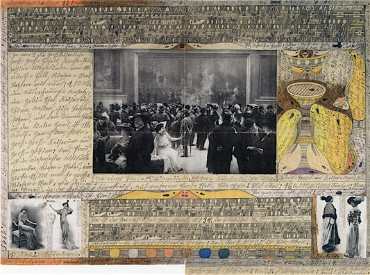 At a Paris Art Show, vintage artwork by Adolf Wölfli, 12x8" (A4) Poster