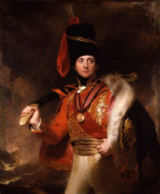 Charles William Vane-Stewart, 3rd Marquess of Londonderry, vintage artwork by Thomas Lawrence, 12x8" (A4) Poster