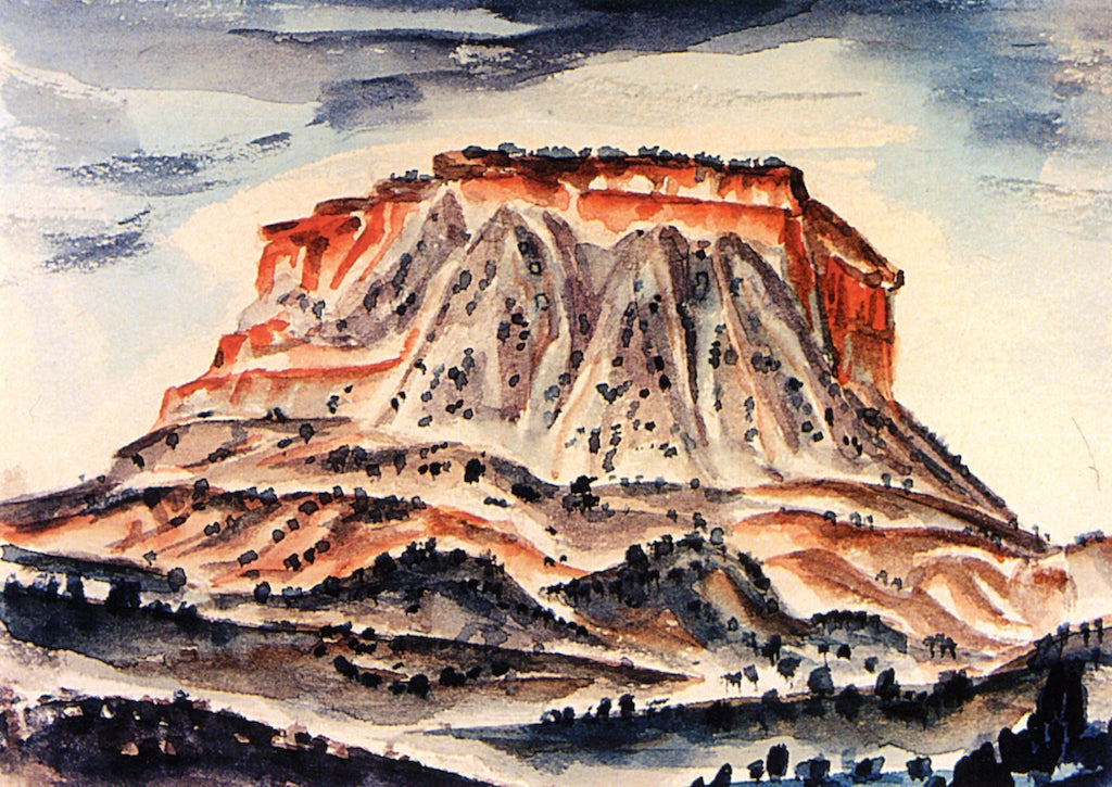 Mesa, vintage artwork by Frank Applegate, 12x8" (A4) Poster