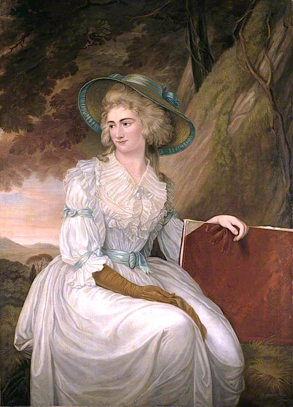 The Honourable Charlotte Clive, vintage artwork by Charles Grignion II, 12x8" (A4) Poster