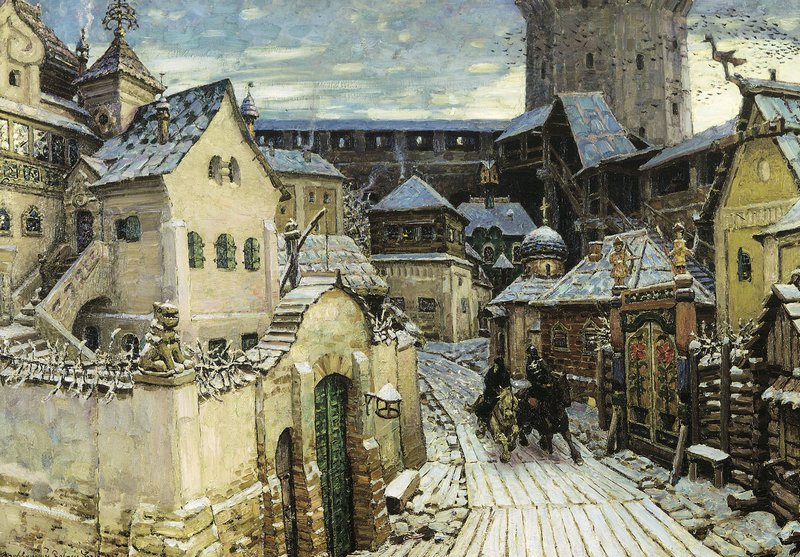 Messengers in the Kremlin by Apollinari Vasnetsov,A3(16x12")Poster