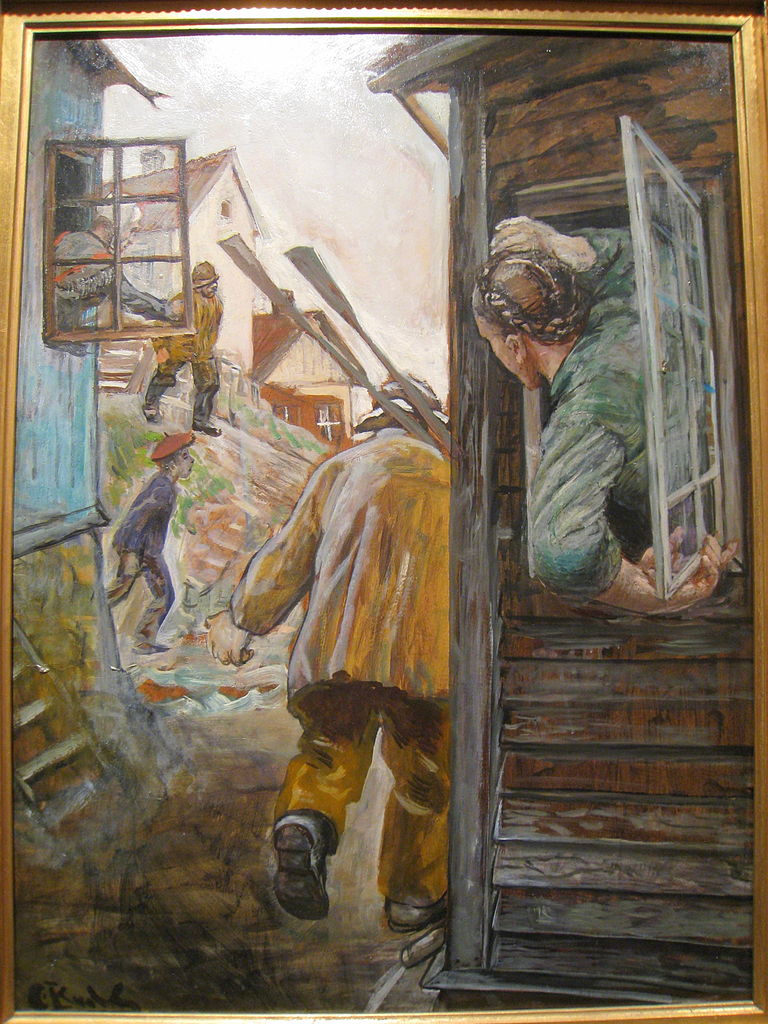 Silda Kommer, vintage artwork by Christian Krohg, 12x8" (A4) Poster