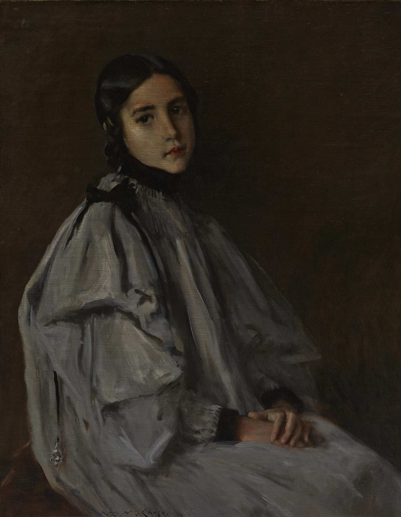 Dieudonnee, vintage artwork by William Merritt Chase, 12x8" (A4) Poster