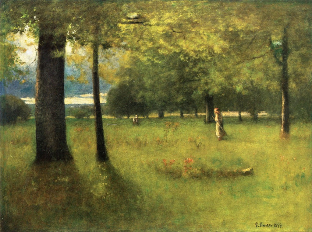 The Greenwood, vintage artwork by George Inness, 12x8" (A4) Poster