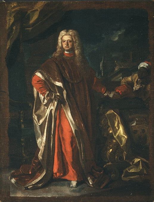Diego Pignatelli d'Aragona (1687–1750), vintage artwork by Francesco Solimena, 12x8" (A4) Poster