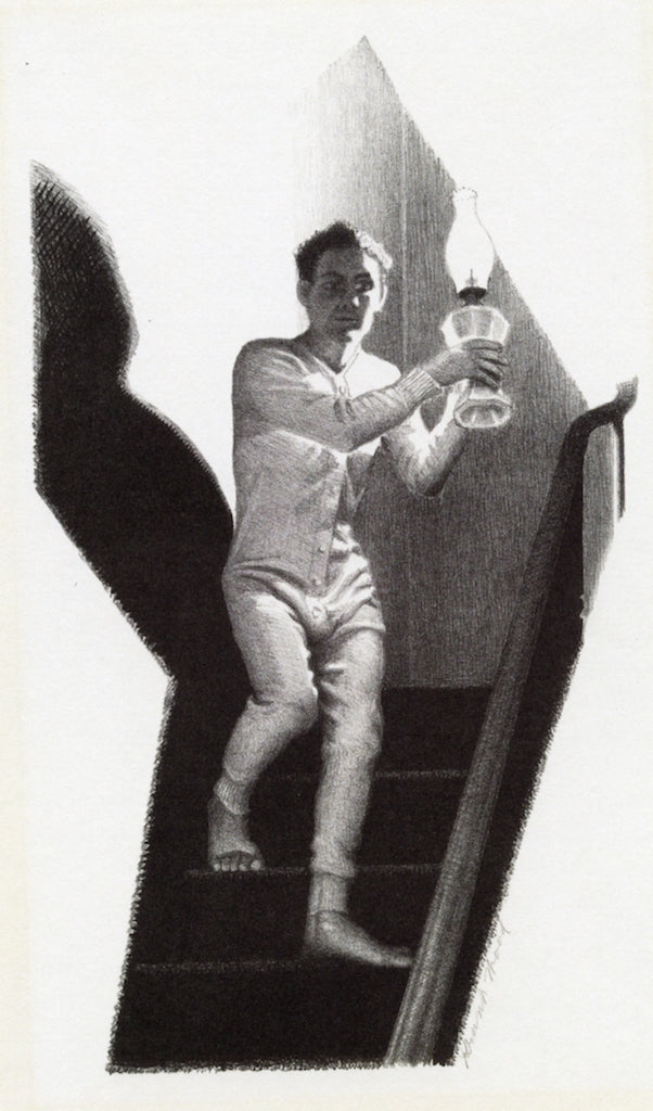 Midnight Alarm by Grant Wood,16x12(A3) Poster