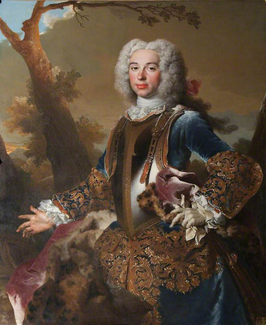Sir Robert Throckmorton, vintage artwork by Nicolas de Largillière, 12x8" (A4) Poster