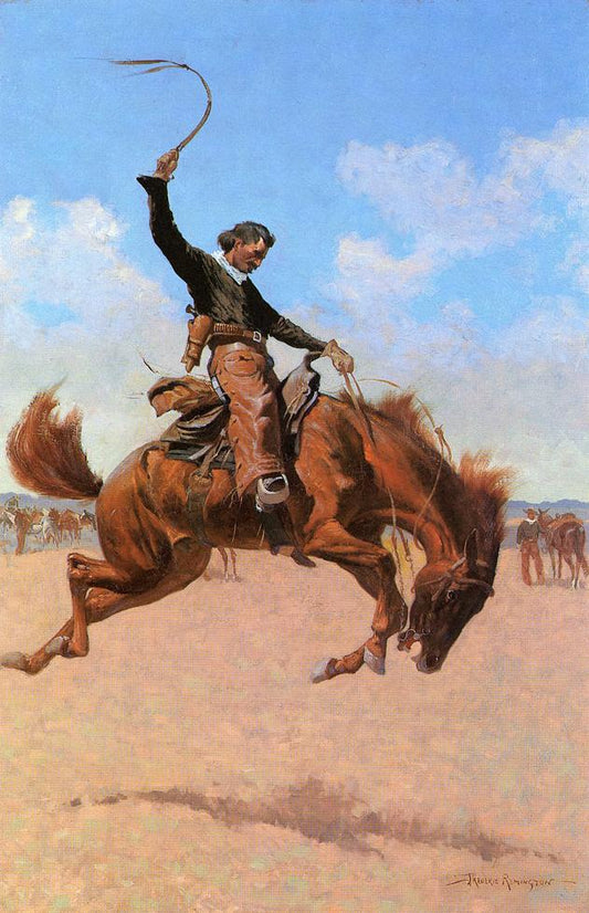 The Bronco Buster by Frederic Remington,A3(16x12")Poster