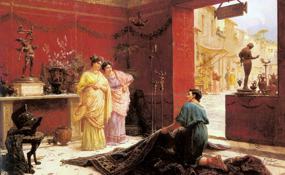 Selling his wares by Edouardo Ettore Forti,16x12(A3) Poster