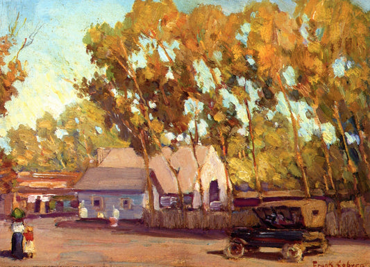 Laguna Beach, vintage artwork by Frank Coburn, 12x8" (A4) Poster