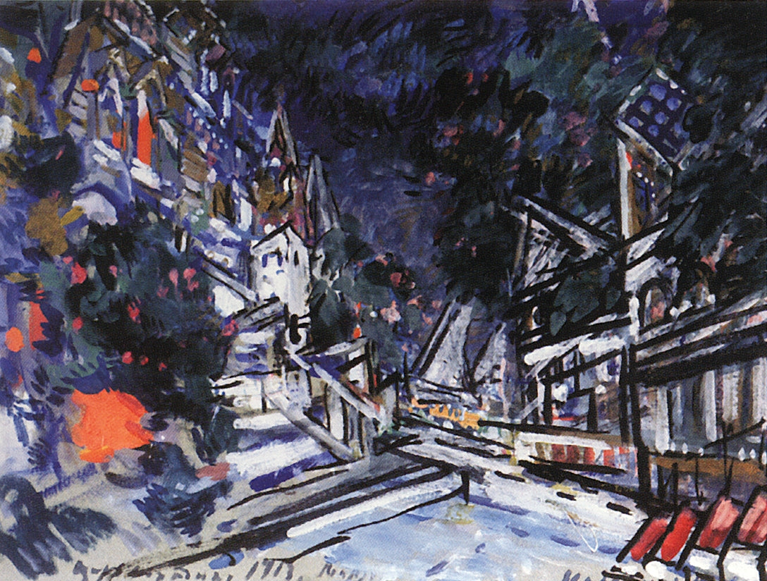 City of Ledenets by Constantin Alexeevich Korovin,A3(16x12")Poster