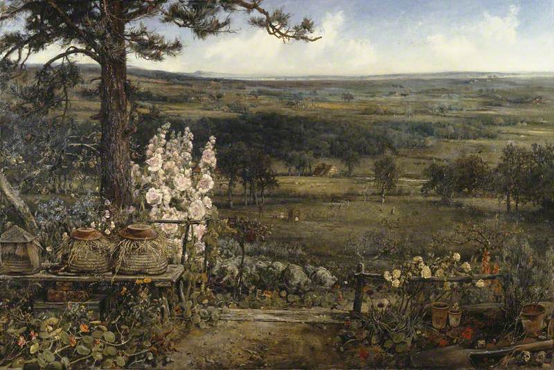 The Minister's Garden, vintage artwork by Cecil Gordon Lawson, 12x8" (A4) Poster