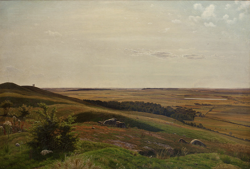 Mountain slide near Horsens. Afternoon, vintage artwork by Vilhelm Kyhn, A3 (16x12") Poster Print