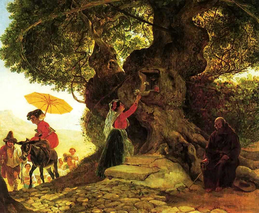 by  the Bogoroditsky Oak, vintage artwork by Karl Pavlovich Brulloff, A3 (16x12") Poster Print