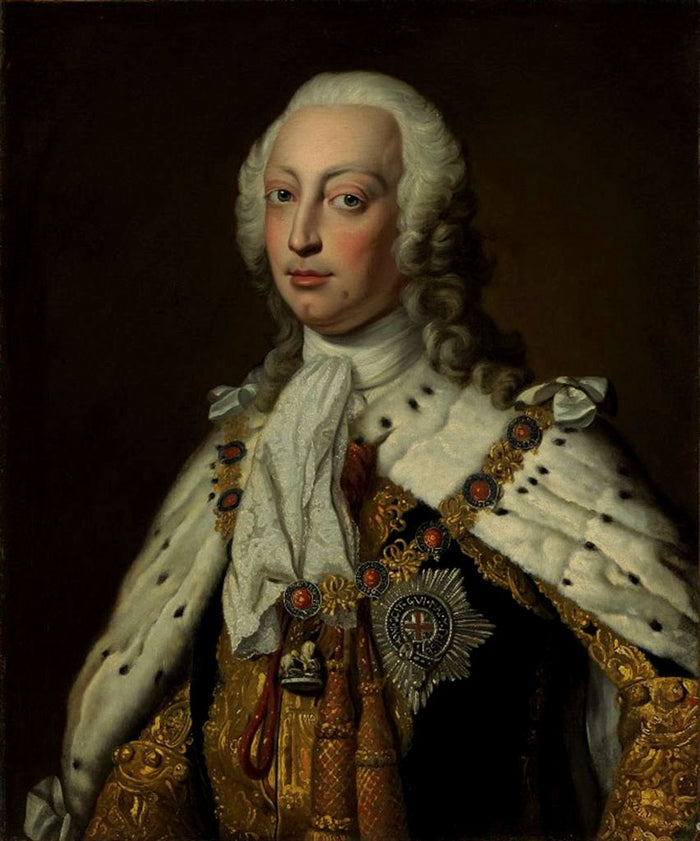 Portrait of Frederick Lewis (1707-1751), Prince of Wales, vintage artwork by Attributed to Jean-Baptiste Van Loo, 12x8