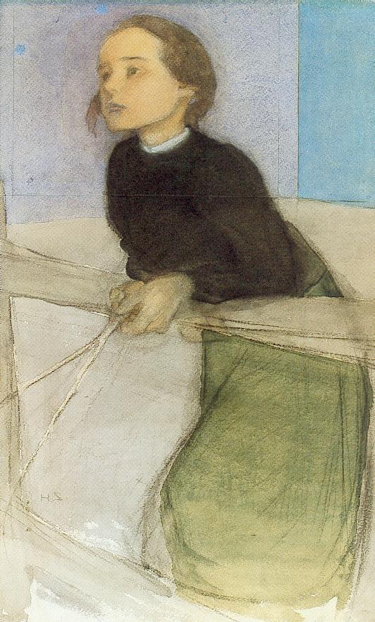 Paavo by Helene Schjerfbeck,A3(16x12")Poster