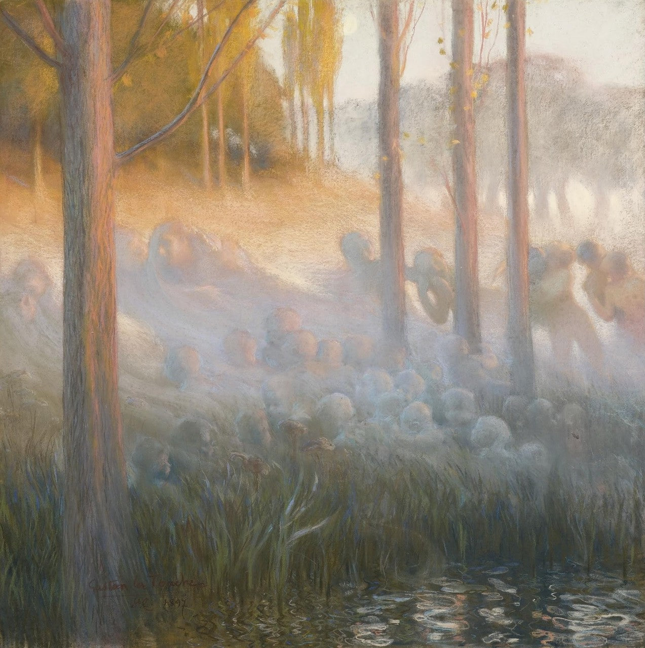 Esprits Nocturnes by Gaston La Touche,A3(16x12")Poster