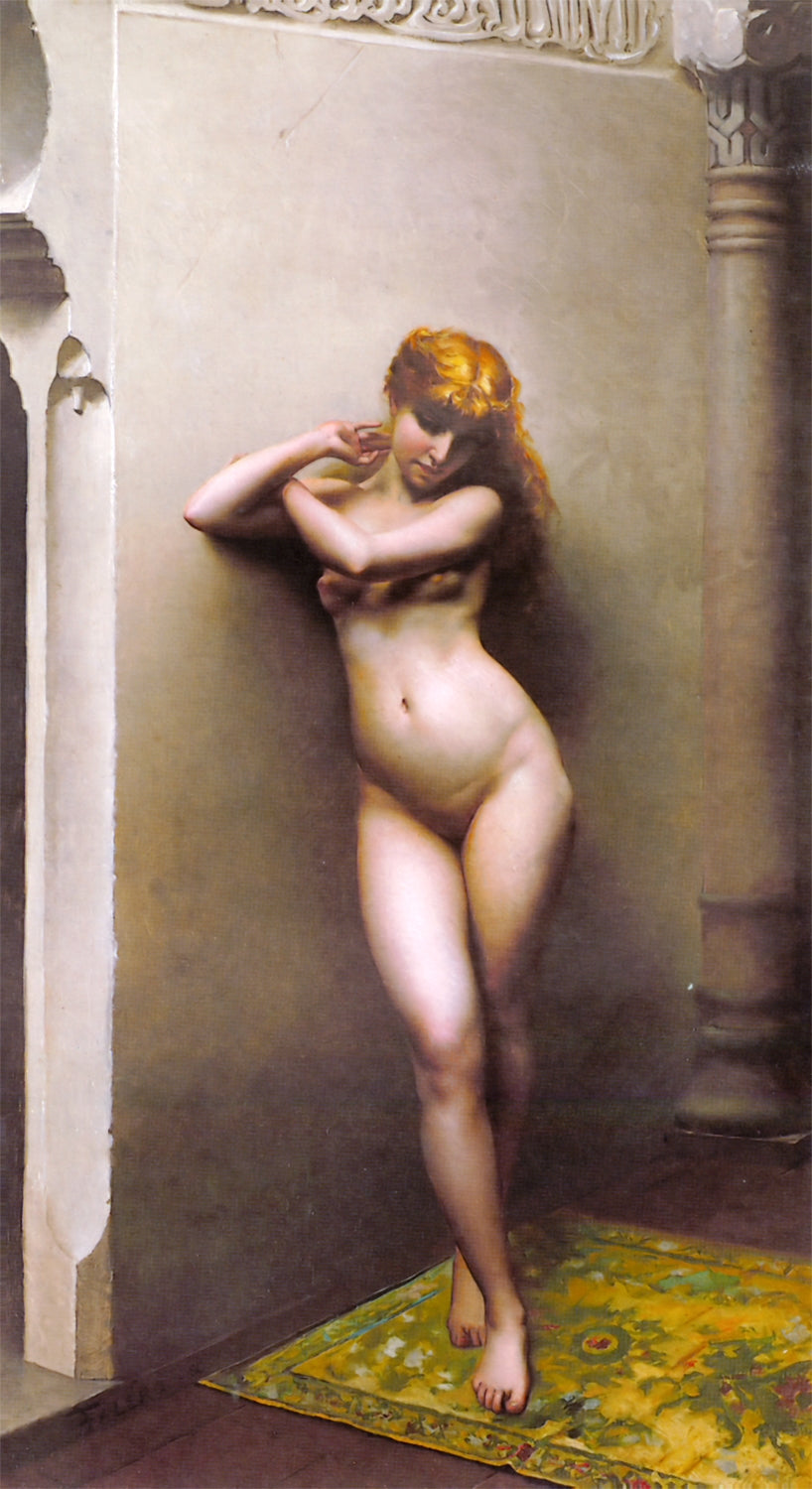 The Favourite, vintage artwork by Luis Ricardo Falero, 12x8" (A4) Poster